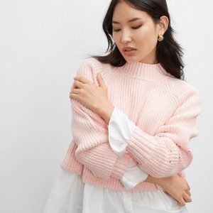 Club Monaco - Light Pink Cropped Sweater (NWT)